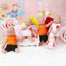 Load image into Gallery viewer, Vollence 4.7 inch Mini Full Silicone Baby Dolls with Bone Pocket Doll
