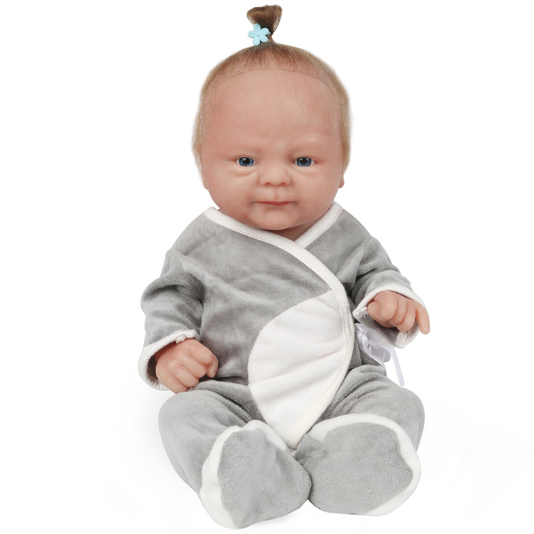 Vollence 14 inch Realistic Reborn Baby Doll with Hair