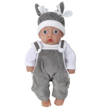 Load image into Gallery viewer, Vollence 11 Inch Full Silicone Baby Doll,Not Vinyl Material Dolls,Eyes Open Reborn Baby Doll
