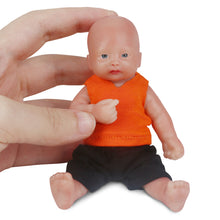 Load image into Gallery viewer, Vollence 4.7 inch Eye Open Full Silicone Mini Baby Dolls Real Baby Dolls
