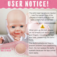 Load image into Gallery viewer, Vollence 17 inch Eye Open Full Silicone Baby Dolls
