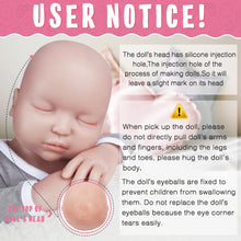 Load image into Gallery viewer, Vollence 14 inch Eye Closed Full Silicone Baby Dolls, Non Vinyl Dolls
