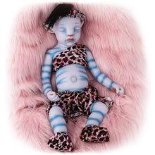 Load image into Gallery viewer, Vollence 20 inch Avatar Sleeping Full Silicone Baby Doll with Hair
