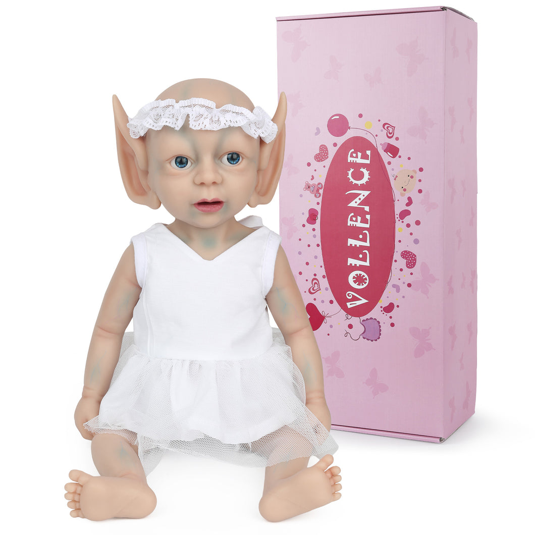 Vollence 15 inch Elf Full Silicone Reborn Baby Doll