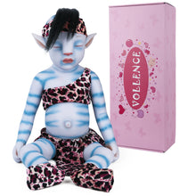 Load image into Gallery viewer, Vollence 20 inch Avatar Sleeping Full Silicone Baby Doll with Hair
