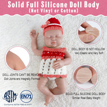 Load image into Gallery viewer, Vollence 14 inch Eye Closed Full Silicone Baby Dolls, Non Vinyl Dolls
