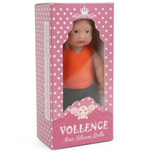 Load image into Gallery viewer, Vollence 4.7 inch Eye Closed Mini Full Silicone Baby Dolls with Bone Pocket Doll with Hair
