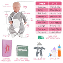 Load image into Gallery viewer, Vollence 17 inch Sleeping Full Silicone Baby Dolls
