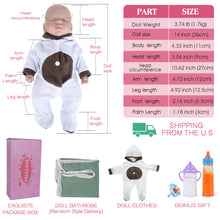 Load image into Gallery viewer, Vollence 14 inch Full Silicone Reborn Baby Doll
