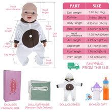 Load image into Gallery viewer, Vollence 14 inch Full Silicone Lifelike Baby Dolls
