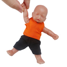 Load image into Gallery viewer, Vollence 4.7 inch Eye Closed Mini Full Silicone Baby Dolls with Bone Pocket Doll
