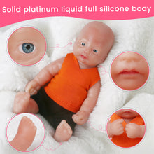 Load image into Gallery viewer, Vollence 4.7 inch Eye Open Full Silicone Mini Baby Dolls Real Baby Dolls
