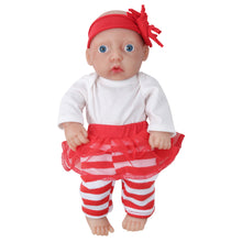 Load image into Gallery viewer, Vollence 11 Inch Full Silicone Baby Doll,Not Vinyl Material Dolls,Eyes Open Reborn Baby Doll
