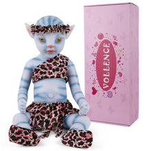 Load image into Gallery viewer, Vollence 20 inch Golden Eyes Avatar Sleeping Full Silicone Baby Doll
