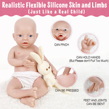 Load image into Gallery viewer, Vollence 14 inch Real Baby Doll Newborn Baby Doll Full Body Silicone
