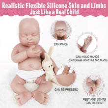 Load image into Gallery viewer, Vollence 14 inch Eye Closed Full Silicone Baby Dolls, Non Vinyl Dolls
