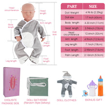 Load image into Gallery viewer, Vollence 17 inch Sleeping Full Silicone Baby Dolls
