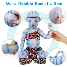 Load image into Gallery viewer, Vollence 20 inch Avatar Sleeping Full Silicone Baby Doll
