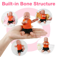 Load image into Gallery viewer, Vollence 4.7 inch Mini Full Silicone Baby Dolls with Bone Pocket Doll
